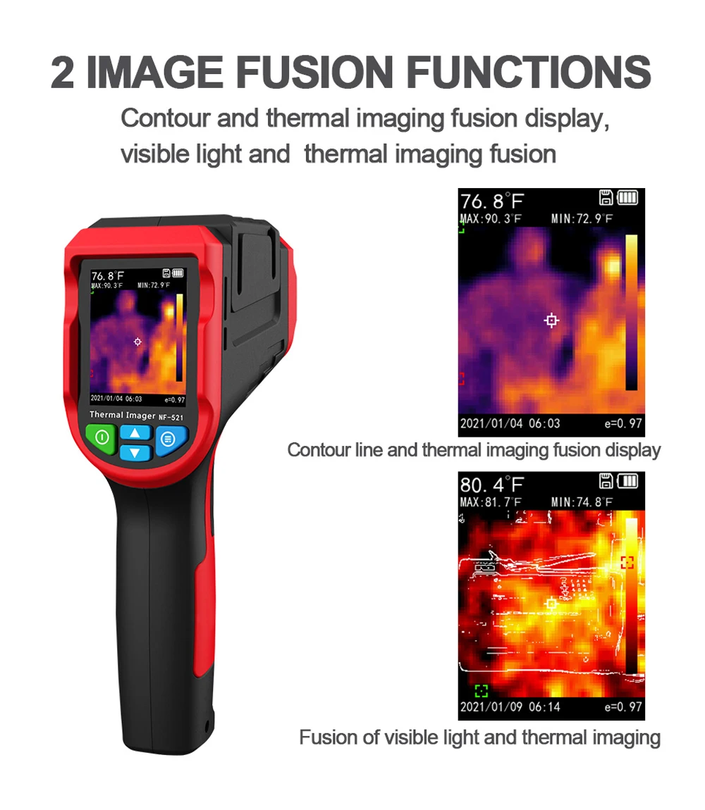 NOYAFA NF-521 Infrared Thermal Imager -20~400°C Thermal Camera Professional Industrial Thermal Imager Floor Heating Detector