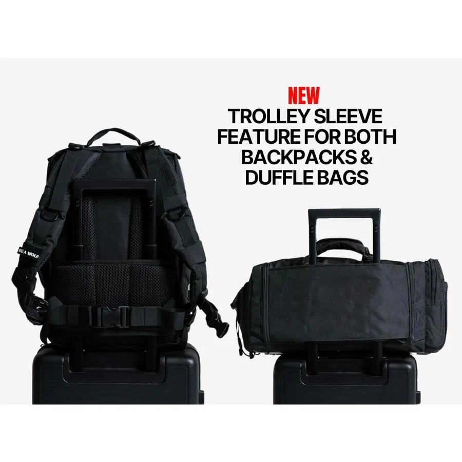 حقيبة ظهر رياضية WOLFpak 35L - مادة أكسفورد متينة مقاومة للماء 1000D مع جيب للكمبيوتر المحمول بحزام MOLLE وحامل كوب مزدوج