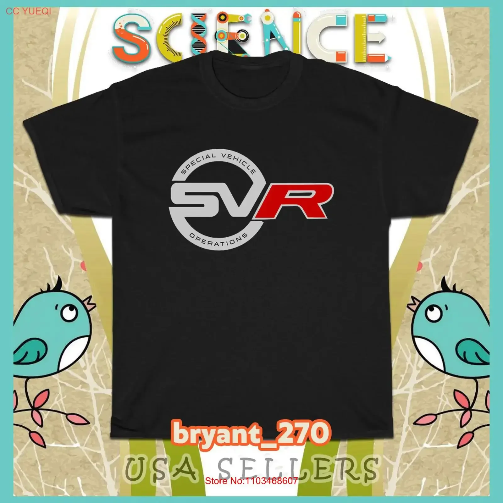T-shirt pour hommes SVR Special Vehicle Operations, taille américaine S 5XL, vêtements de créateur vintage lavés, streetwear respirant et élégant