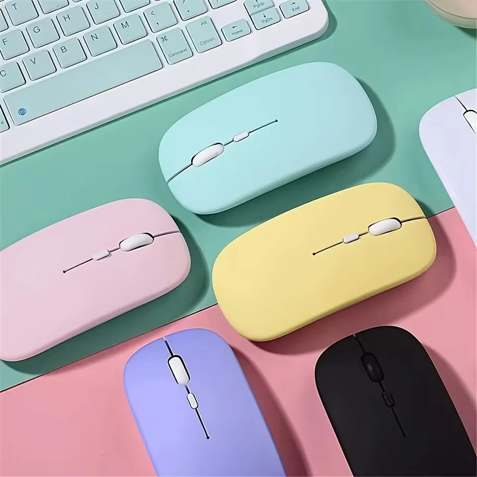 Wireless Bluetooth-compatible Mouse For iPad Samsung Huawei Android Windows Tablet Battery Mouse For Laptop Notebook Computer