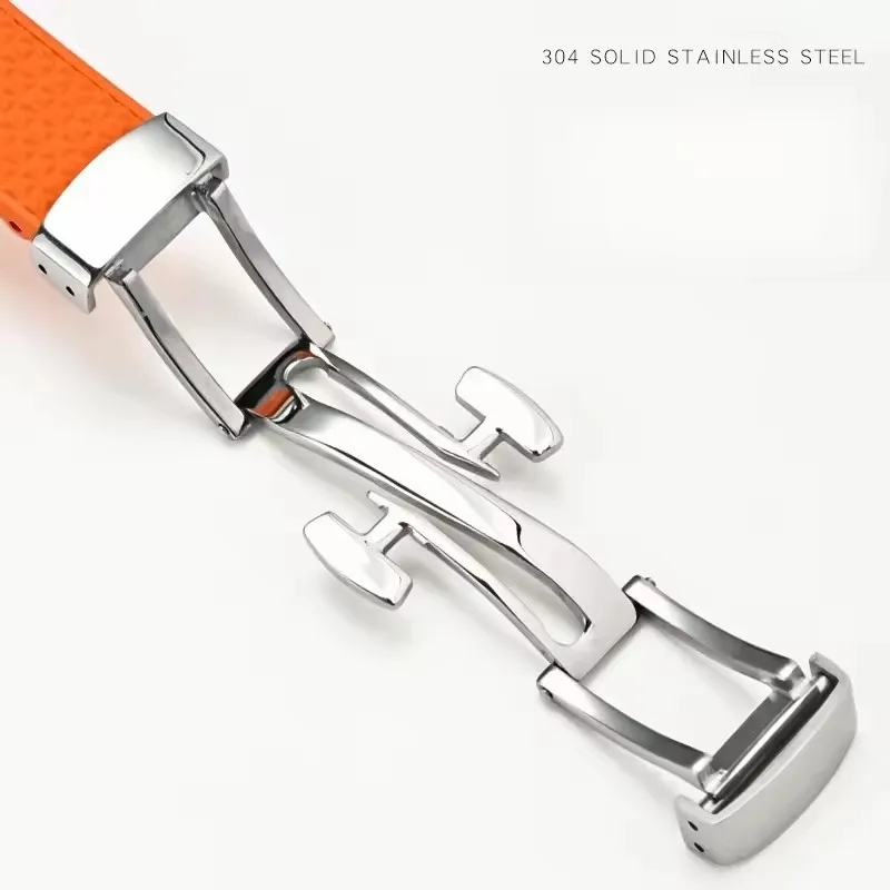 أشرطة ساعات اليد لسلسلة تيسو PRX 11 مللي متر 12 مللي متر T137.407/T137.410 سوبر بلاير فلوروروبر FKM الإفراج السريع حزام ساعة اليد سوار