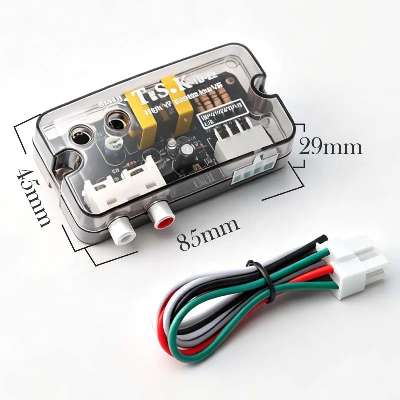 Car Stereo Radio Speaker Audio High Turn RCA High to Low Converter Adjustable Bass Line Delay Function Level Converter Adapter