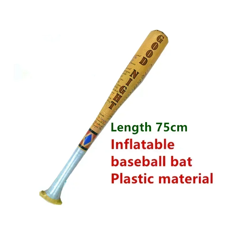 Beauty Girl Solid Wood Baseball Harleen Quinzel Wooden Baseball Bat Wig Glove Accessory Suicide Cosplay Squad Comic Prop Holiday - view 4