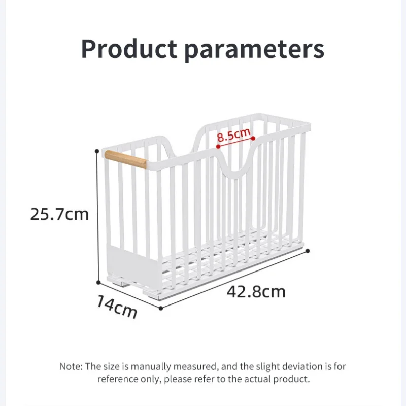 

Sliding Spice Storage Shelf Household Narrow Steel Cabinet Organizers Pull-out Rack for Bathroom Accessories