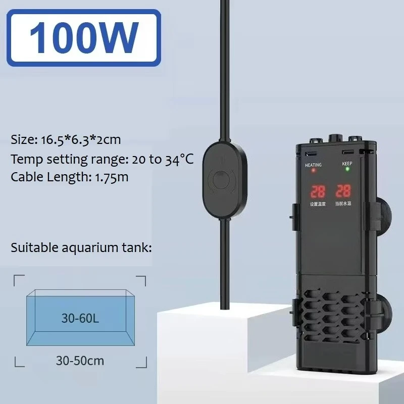 Durable Aquarium Heater for Aquaculture Equipment Precision Control