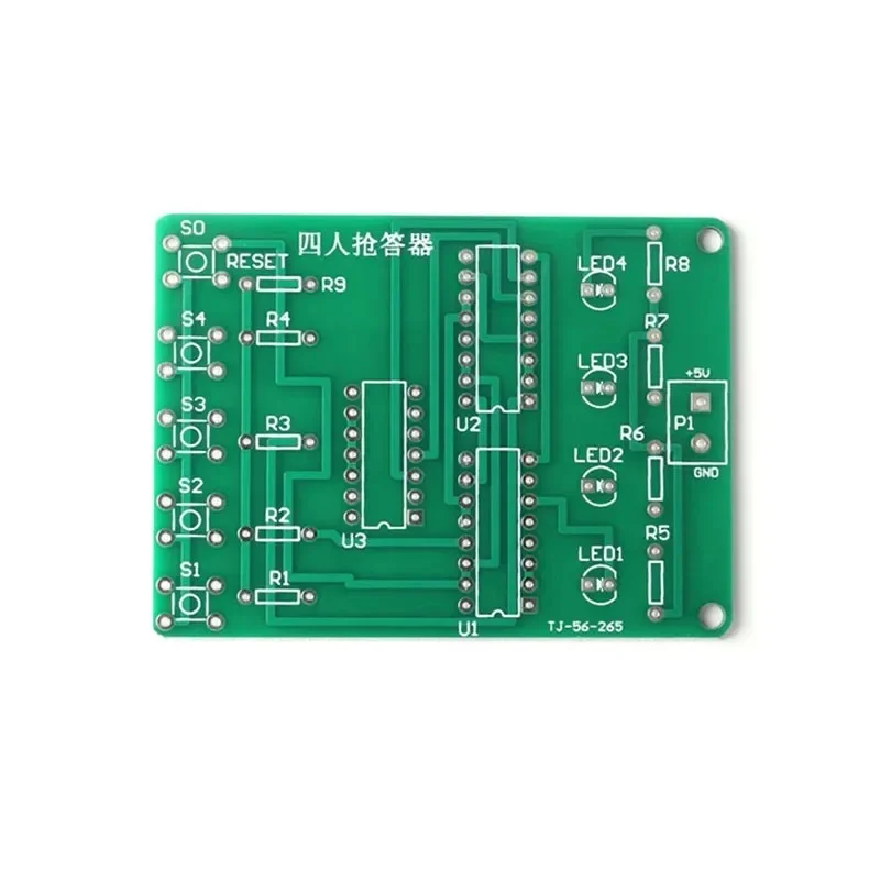 Four Person Responder Diy Kit 4 Channel Answering Teaching Practice Welding PCB Board Fun Electronic DIY Parts laboratory