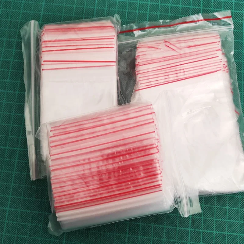 4x6CM 5x7CM 6x8CM 8x12CM 9x13CM 100pcs/lot Jewelry Plastic Bag 5x7/6x4cm Ziplock Zipped Lock Reclosable Plastic Poly Clear Bags