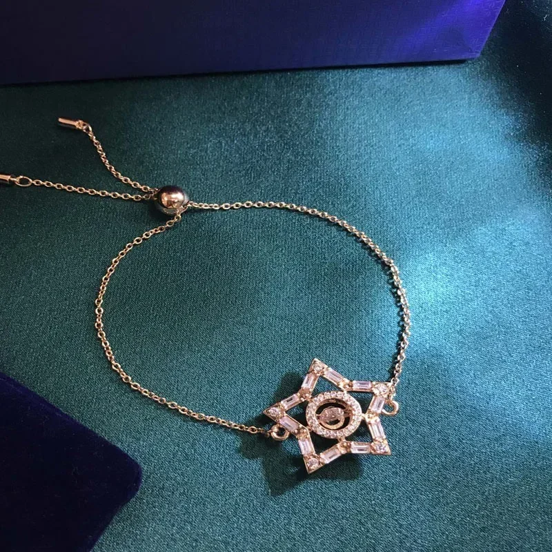 2025 الاتجاه الجديد سحر للنساء الراقية طقم مجوهرات القلائد الفاخرة الأصلية أقراط أساور خواتم هدايا الزفاف #2