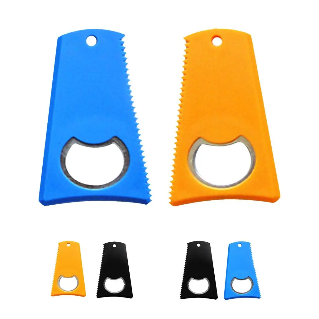 2 Pieces Surfboard Surf Board Wax Comb Clean Tool Bottle Opener