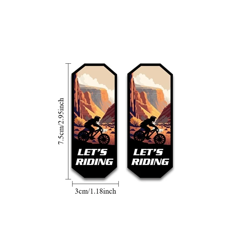 2pcs/set Bicycle Crossbeam Sticker Bike Personalized Sticker Decoration Waterproof Protective Stickers Bicycle Stickers - view 5