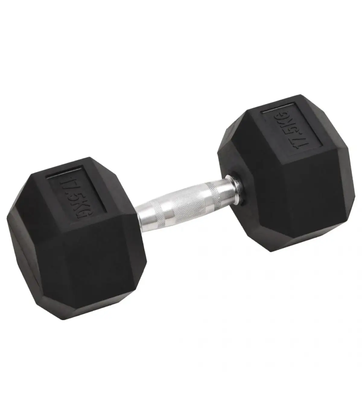 17,5 kg free weight cast iron dumbbell