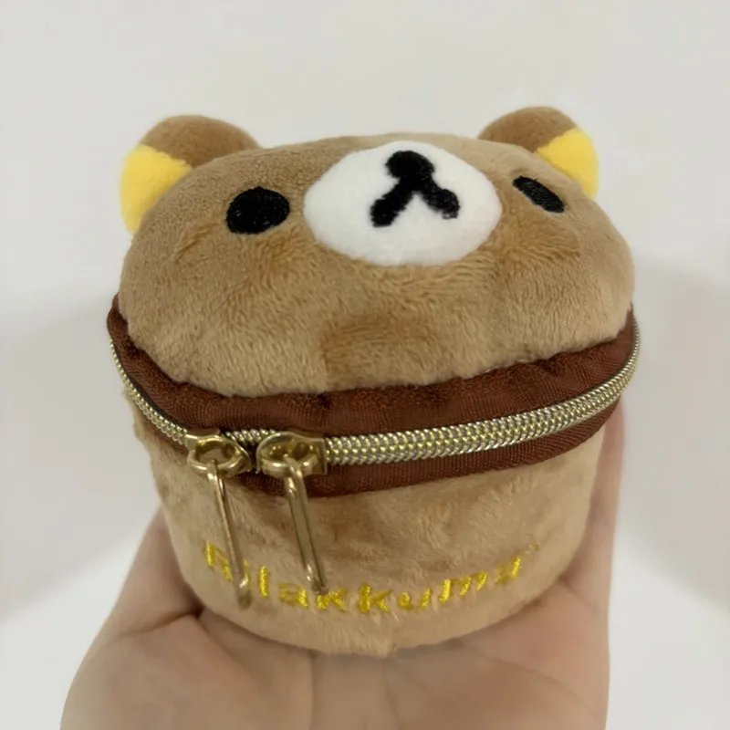 New Cute Rilakkuma Bear Children Girls Coin Purse Key Bag Case Small Wallets For Women