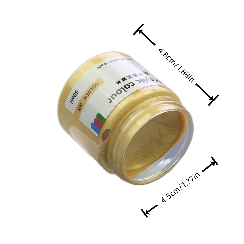9-Colors Acrylic Paints, Available in Large Capacity of 50ml. Set Includes Painting, Coloring, Art, Painting and Graffiti