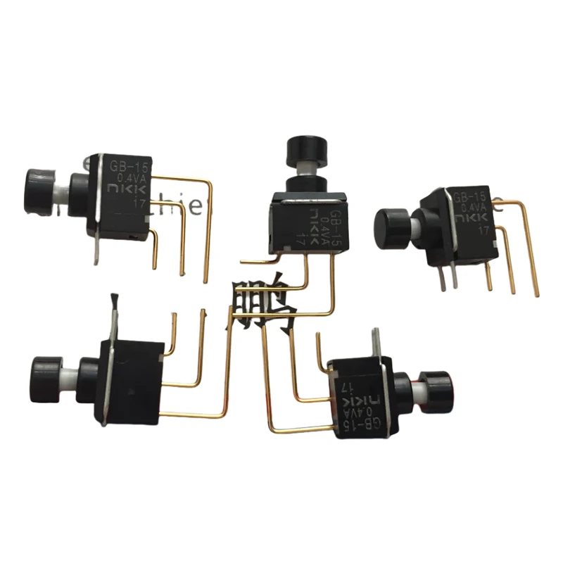 

1PCS/LOTS 100% Imported Japan NKK GB-15AV Sealed Miniature Pushbutton Switch Bent Foot 3-Pin Reset Button 0.4VA IC Electronic