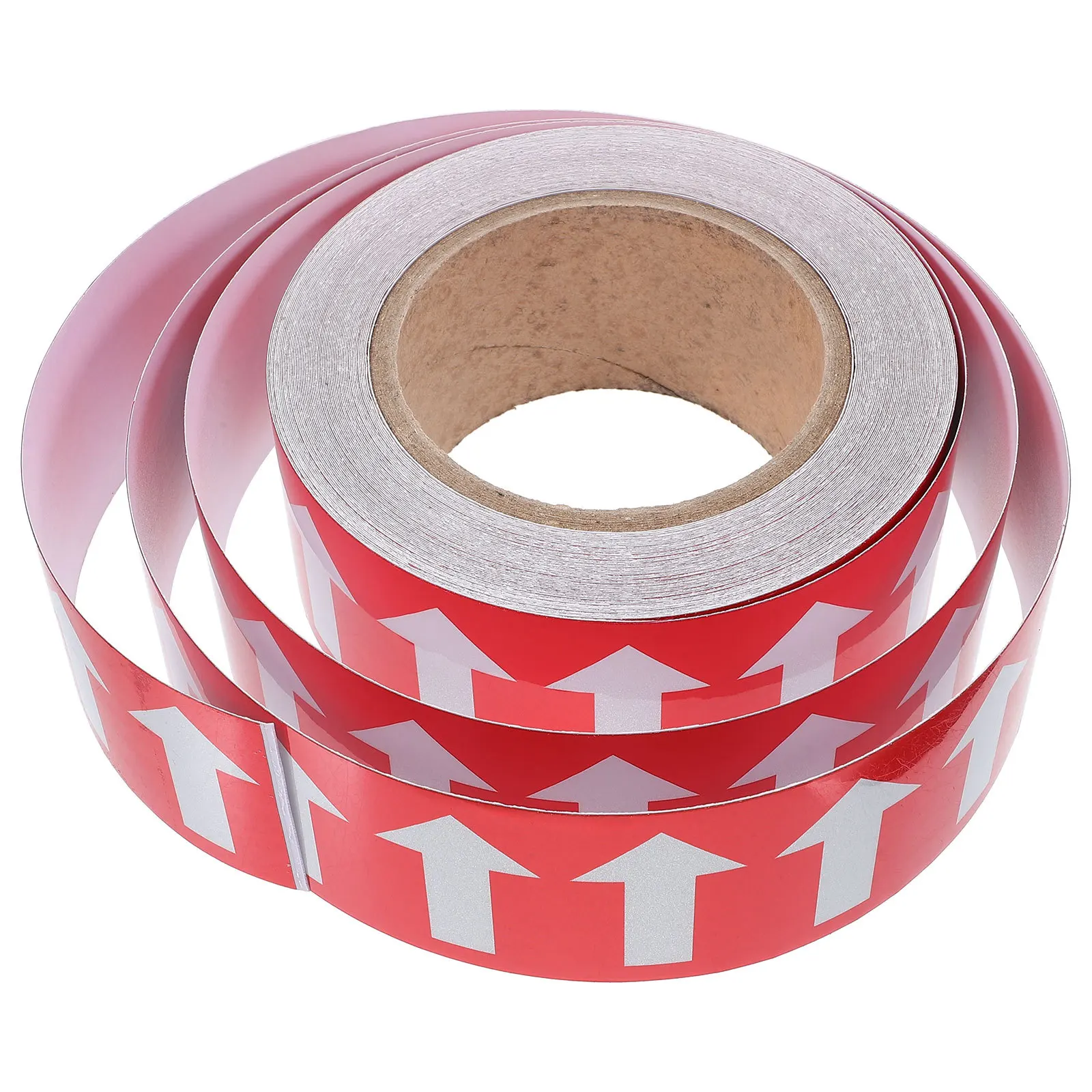 1 Roll Pipe Identification Arrow Sticker Red Polystyrene Self Adhesive Direction Indicator For Water Gas Oil Pipes Adhesive