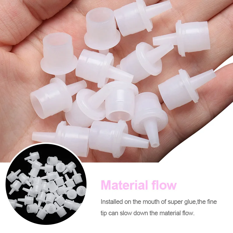 50/100/200pcs Glue Blocking Needle Anti-clogging Tool Glue Spout Replacement Spout Eyelash Extensions Accessories