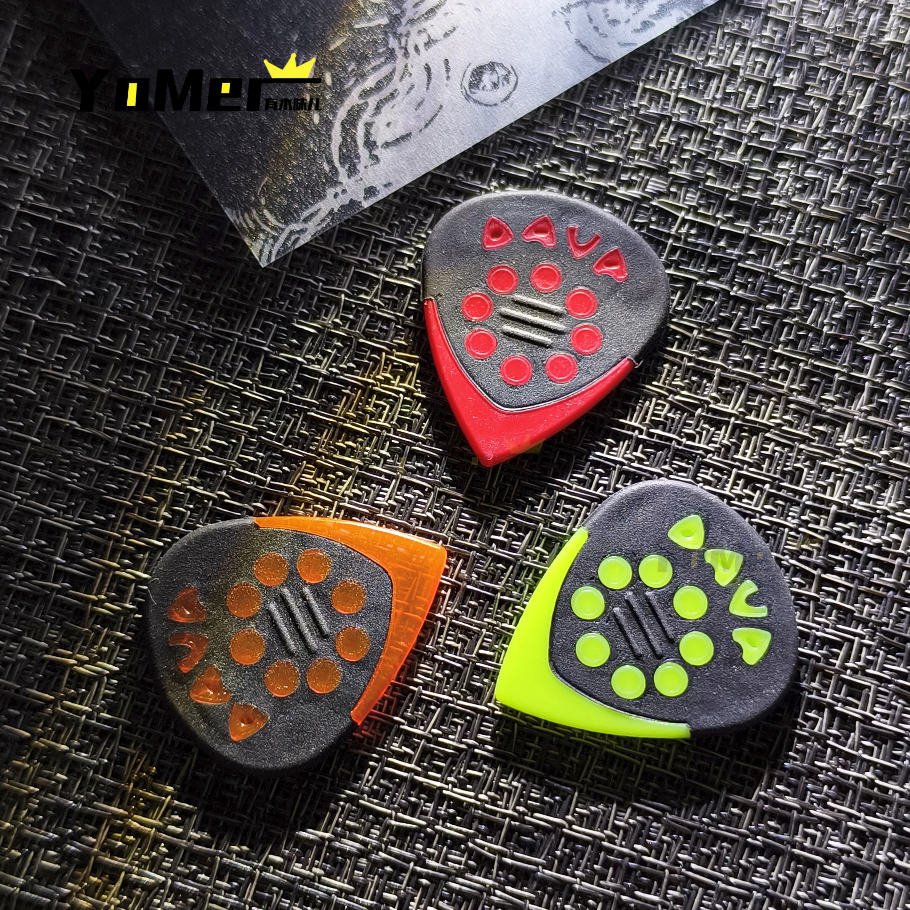 Dava USA Made Guitar Picks Speed Play Funk Strumming Anti-Slip Wear-Resistant  Guitar Bass Picks