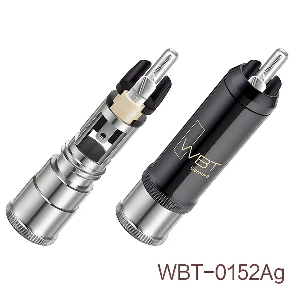 

WBT-0152Ag flagship self-locking silver plated RCA HiFi speaker signal cable lotus plug audio cable terminal aperture 10.8mm