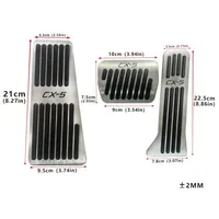 For Mazda CX-5 CX5 CX 5 KE KF 2012~2023 2024 AT Car Accelerator Fuel Brake Pedals Non-slip Foot Pedals mats Interior Accessories