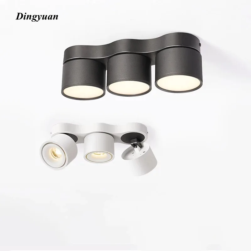 

Dimmable Folding Rotating Super Bright LED Downlights 27W 36W 45W COB Ceiling Spot Lights AC85-260V Room Lamps Indoor Lighting