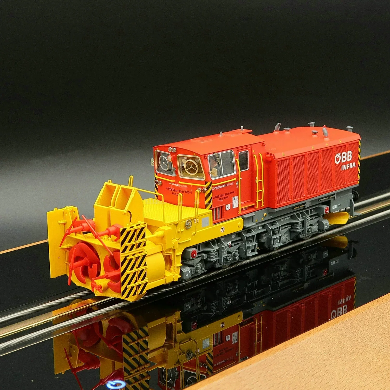 ROCO HO 1/87 Train Model 71002 Austrian Sixth Generation Snowblower DCC Digital Sound Effect Obb Rail Car Train Model Toy