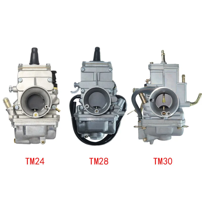 مكربن الدراجة النارية لـ Mikuni TM24 TM28 TM30 TM TMX 50-650cc CR250 KX125 KX150 محرك رباعي الأشواط