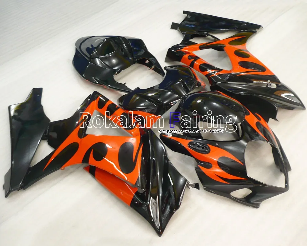 

Для Suzuki GSX-R1000 K7 07 08 GSXR1000 GSX R1000 GSXR 2007 2008, комплект кузова, обтекатель мотоцикла (литье под давлением)