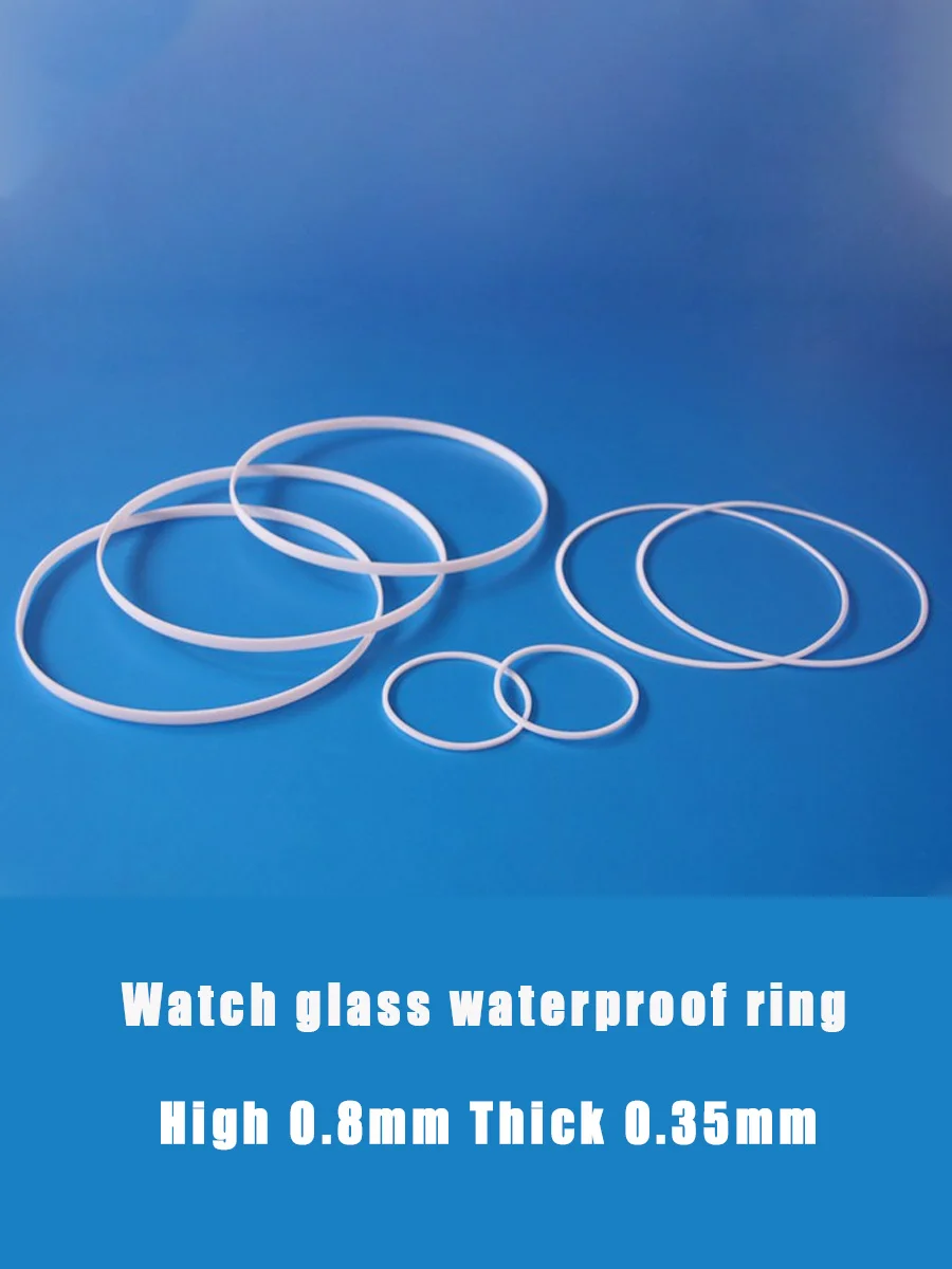 

2/5PCS Watch Glass Gasket Dia 25mm-40mm High 0.8mm Thick 0.35mm High 0.85mm Thick 0.5mm O-Ring Watch Glass Waterproof Ring