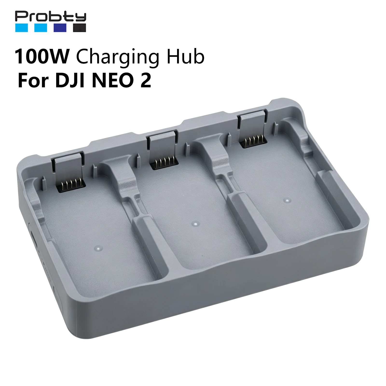 Probty für DJI NEO 2 Ladehub Drohnen-Akku-Ladegerät zum Laden von 3 Akkus für DJI NEO 2 Drohnen-Zubehör