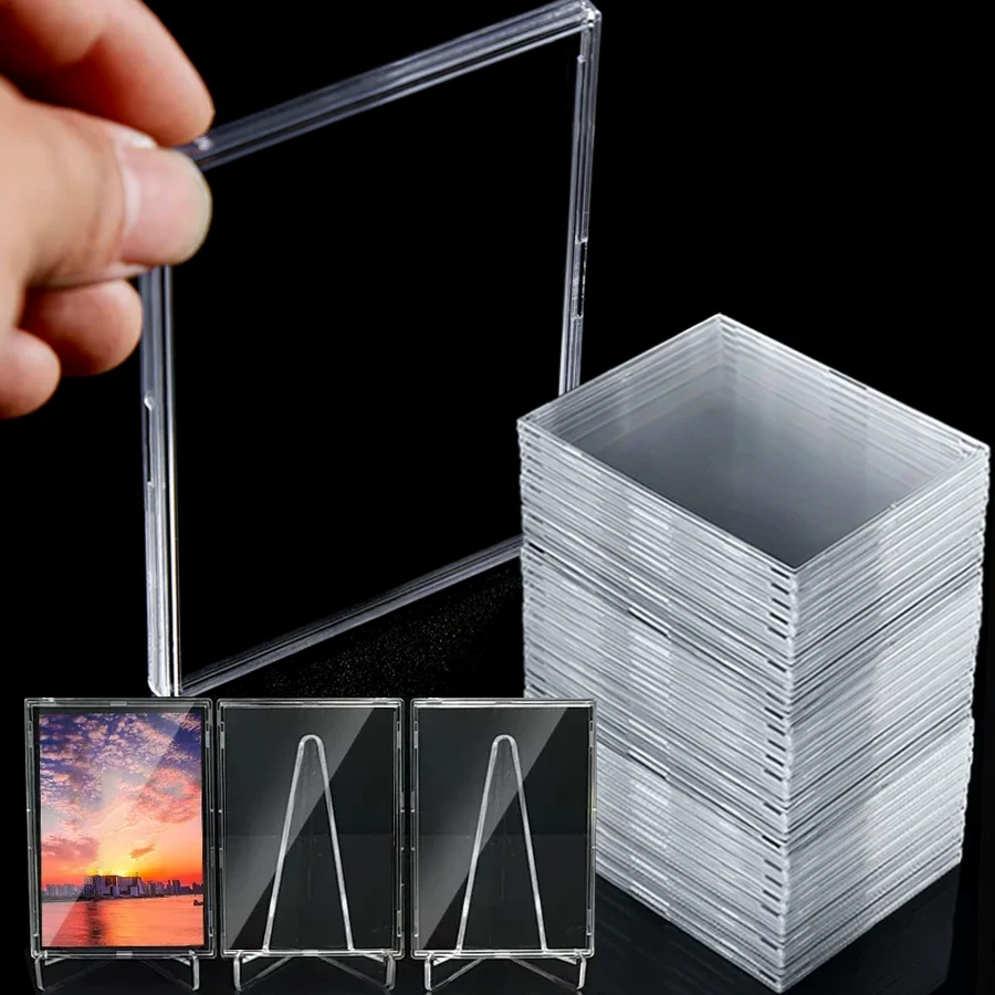 4/8pcs High-Transparency Shell Card Case Acrylic Idol Photo/Game Card/Polaroid Photo Laminated Hard Brick Displaying Decor XJM