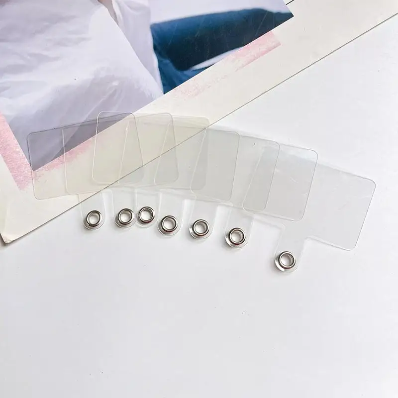 

Detachable Mobile Phone Lanyard Card Gasket Portable Anti Loss Transparent Clip Hanging Strap Accessory
