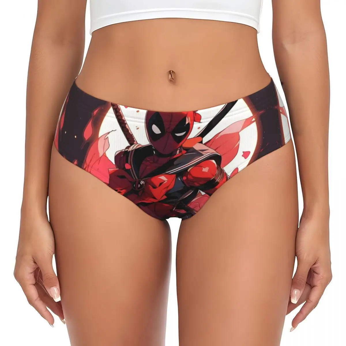 Женские трусики с изображением Дэдпула на заказ, нижнее белье, женские удобные забавные трусы, трусы