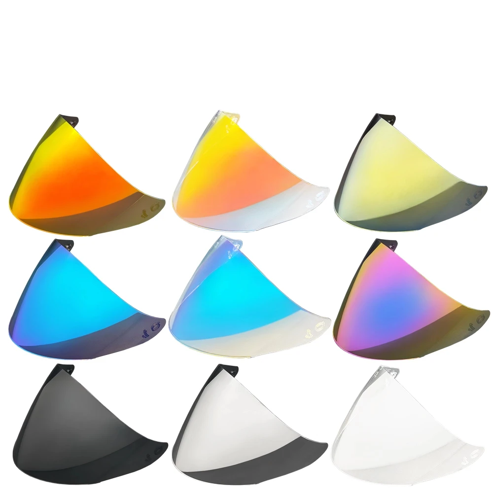 For KYT Half Helmet Lens GP Three-quarters Helmet High Definition Electroplated Mirror Visor  Accesorios Para Moto