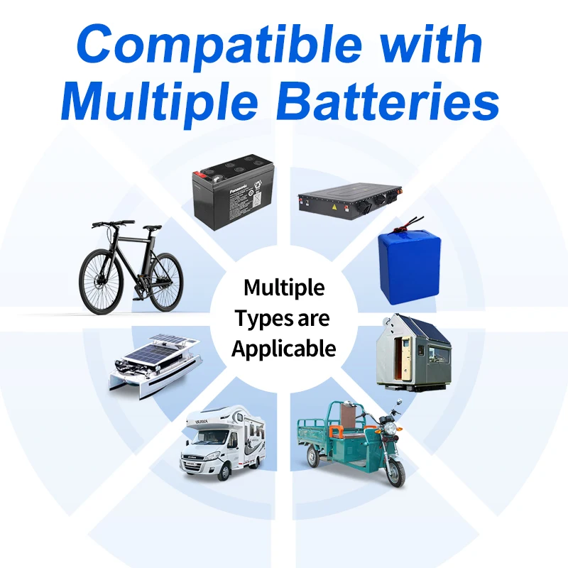 KM110F Coulomb meter with WIFI, high-precision bidirectional current detection, displays battery voltage & power for RV & EV.