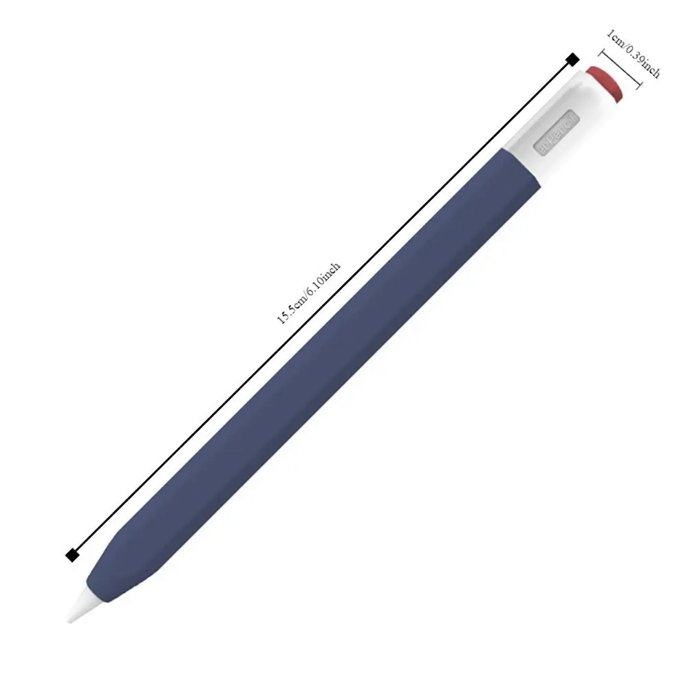 Estuche de silicona líquida para tableta, cubierta de lápiz de 2. ª generación a prueba de golpes con pantalla táctil, colorida y ergonómica para Apple Pencil 2/Pro