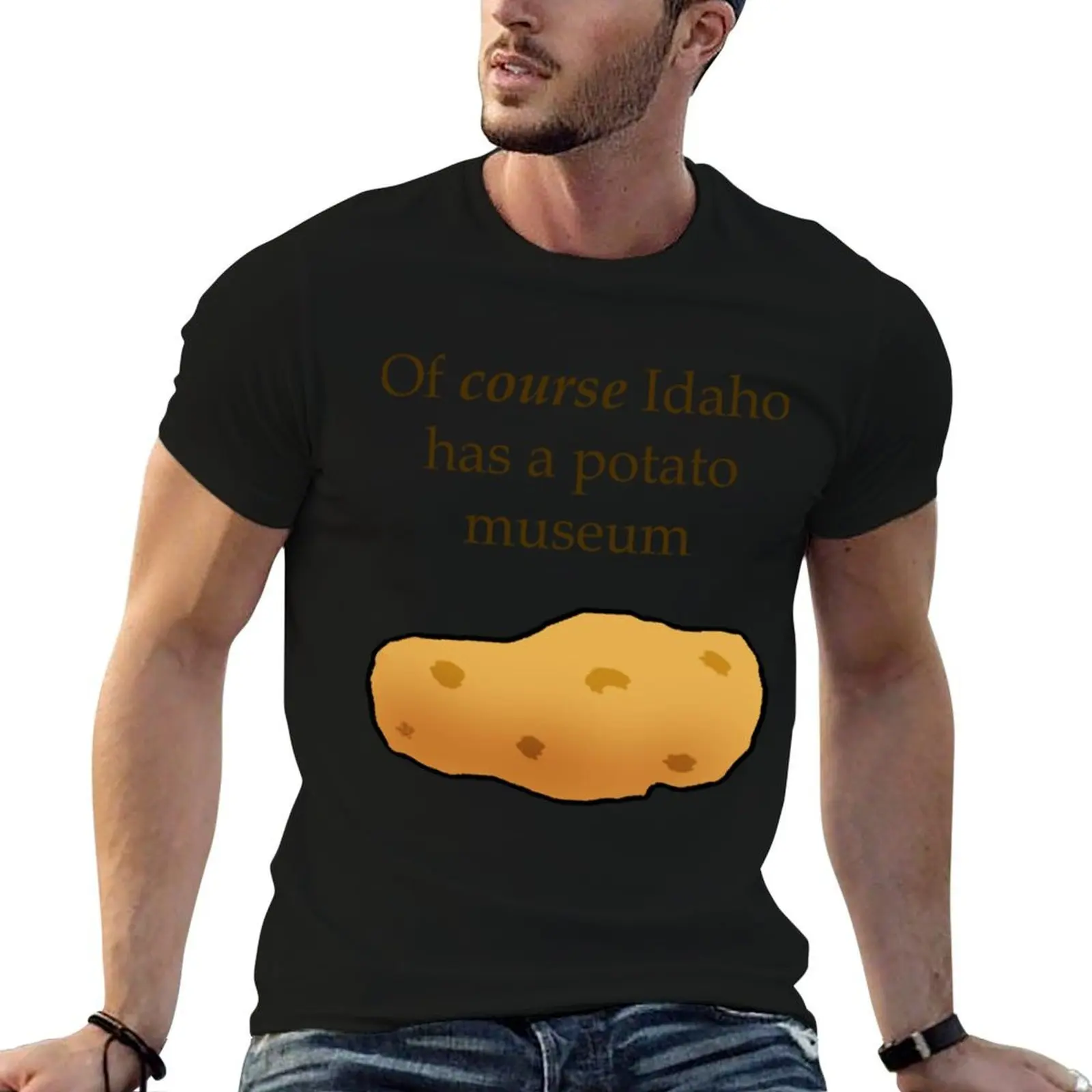 Idaho Potato Museum T-Shirt oversized quick-drying outfits for men