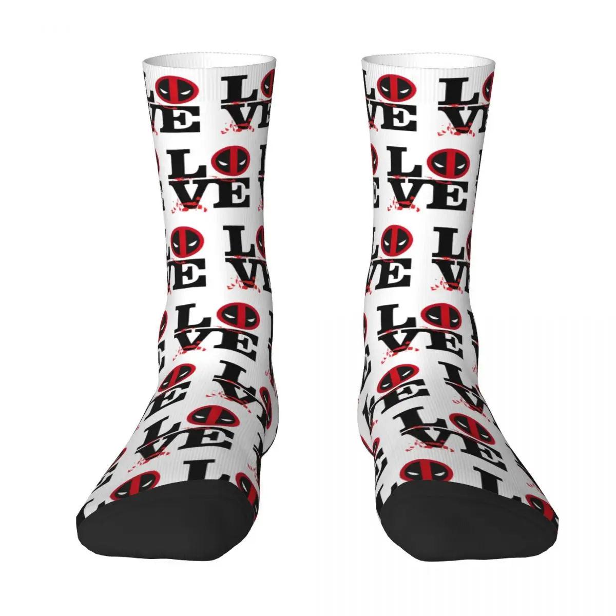 

Happy Funny Male Men Socks Casual Love Deadpool Sock Sport Women's Socks Spring Summer Autumn Winter