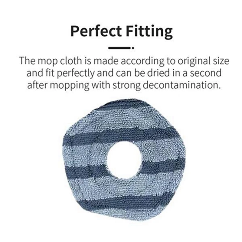 For Eufy X10 Pro Omni Robot Vacuums Cleaner Replacement Parts Dust Bag Washable Mop Cloth Active