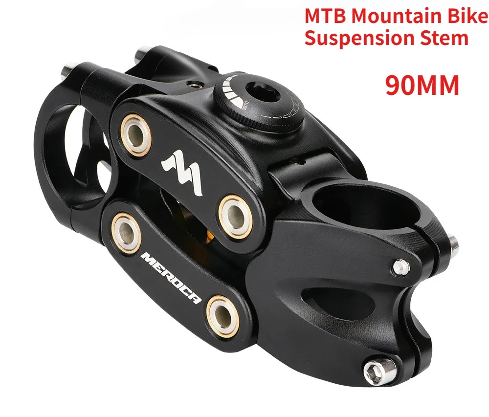 MTB Mountain/Road Bike Suspension Stem 90/50MM Off-Road Touring Cycling Gravne Shock Absorbing Riser Four Links Stem Gym