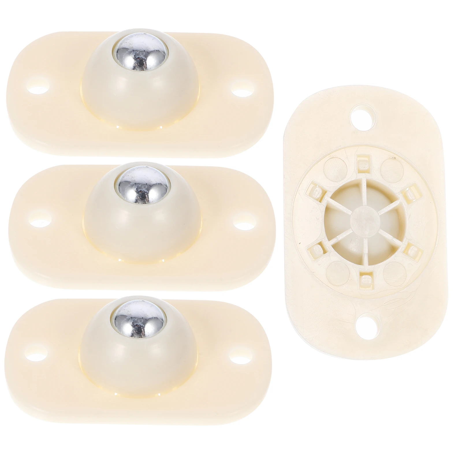 

8 pcs Omnidirectional Furniture Caster Wheels Self-adhesive Rollers for Appliances Flower Pots Storage Box Mover Portable Design