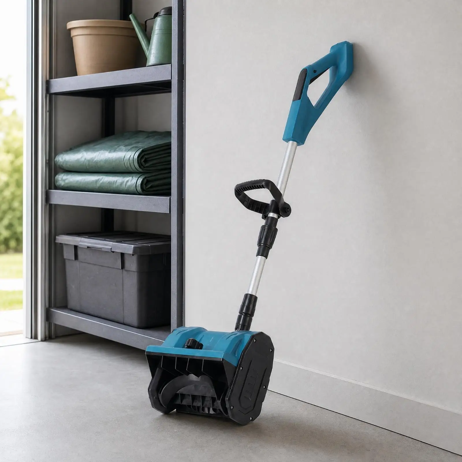 Cordless Electric Snow Blower Battery Operated Snow Blower with Auxiliary Loop Handle Two-Step Safety Start Handheld