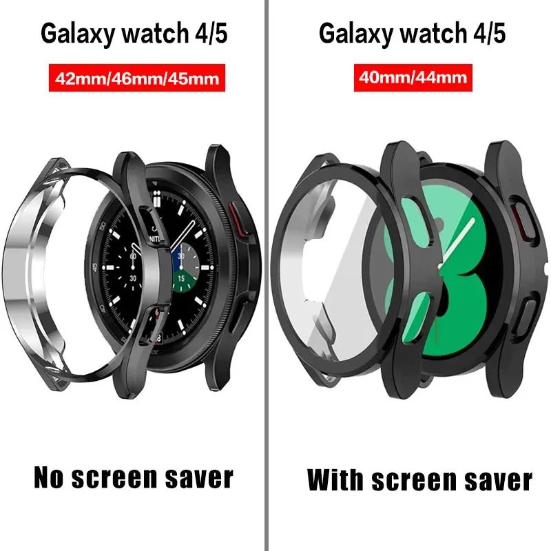 Case+band For Samsung Galaxy Watch 4 Classic 42 46mm Watchband Sport Bracelet Galaxy Watch 5 Pro Strap 45mm Watch 4/5 40mm 44mm