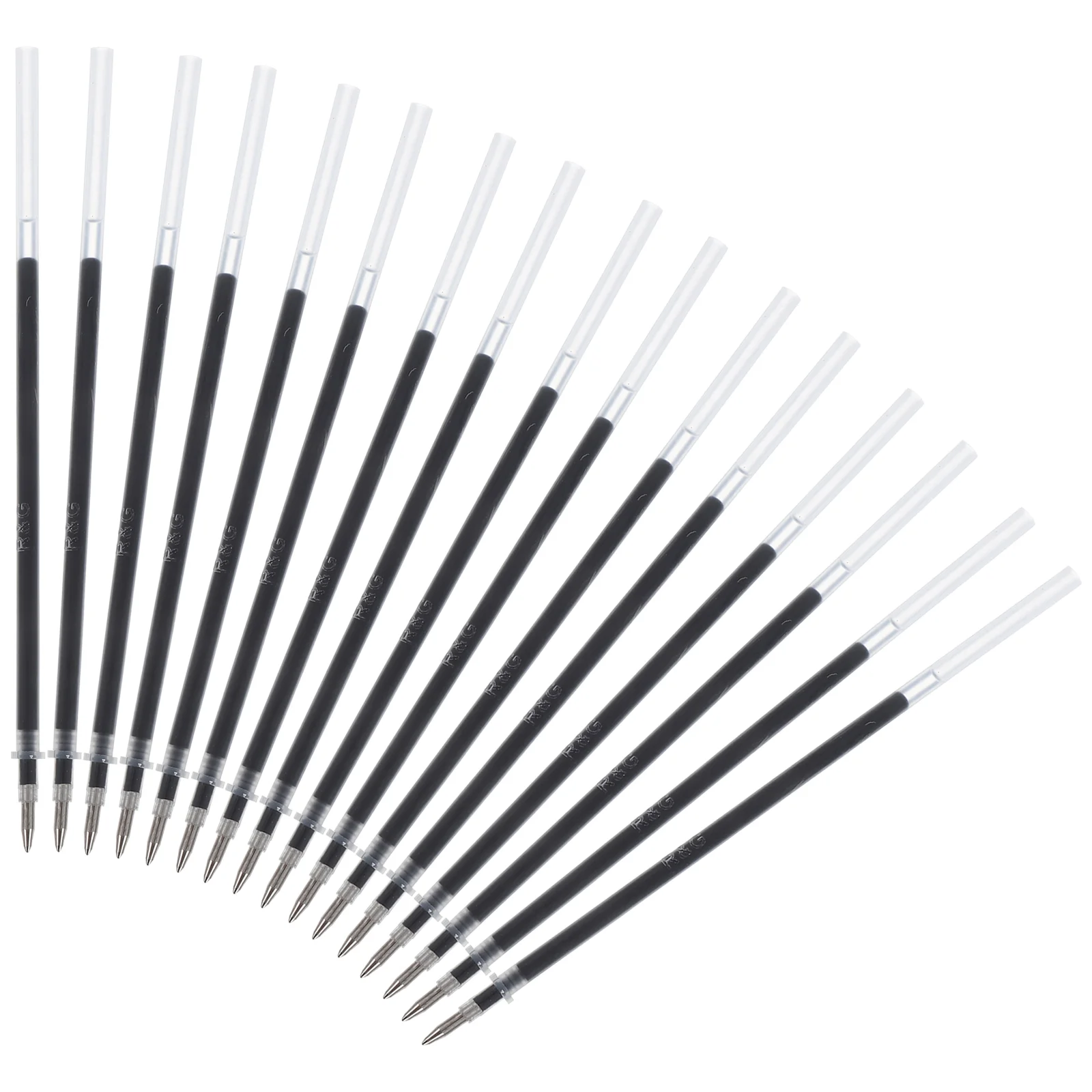 24 Pcs Gel Refill Pen Ink Refills Note Taking Supplies Office Stationery Plastic Black