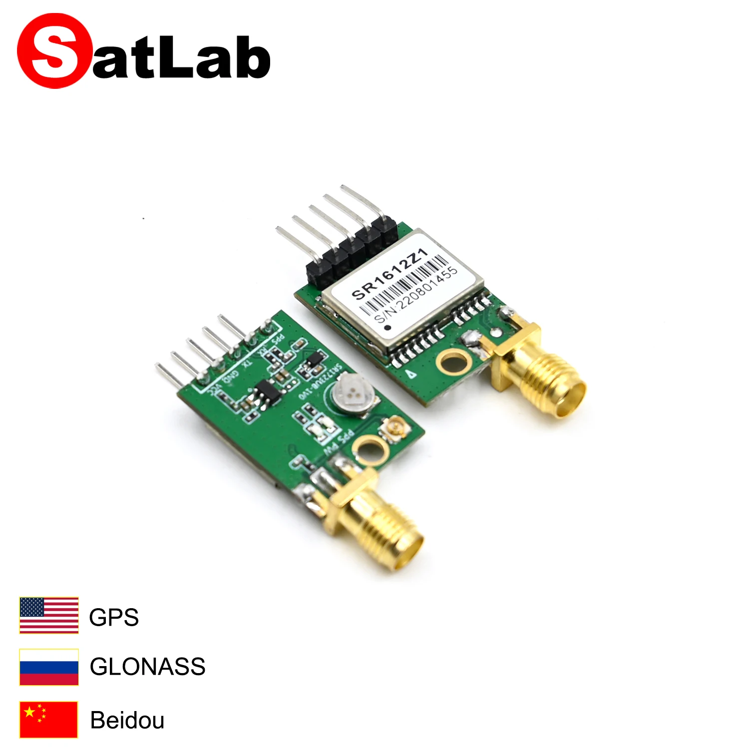 Módulo GPS de tres modos de 3,3 V-5 V con antena activa TTL GPS GLONASS Beidou Receptor GNSS Módulo NMEA para Arduino Raspberry Pi