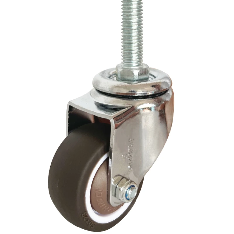 1pcs Screw in install extension screw 12 * 60 polyurethane universal wheel 3 \