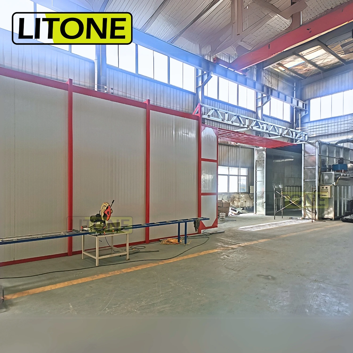 Burner Industrial Powder Coating Curing Baking Drying Oven With Aluminum Substrate For Coating Production Line