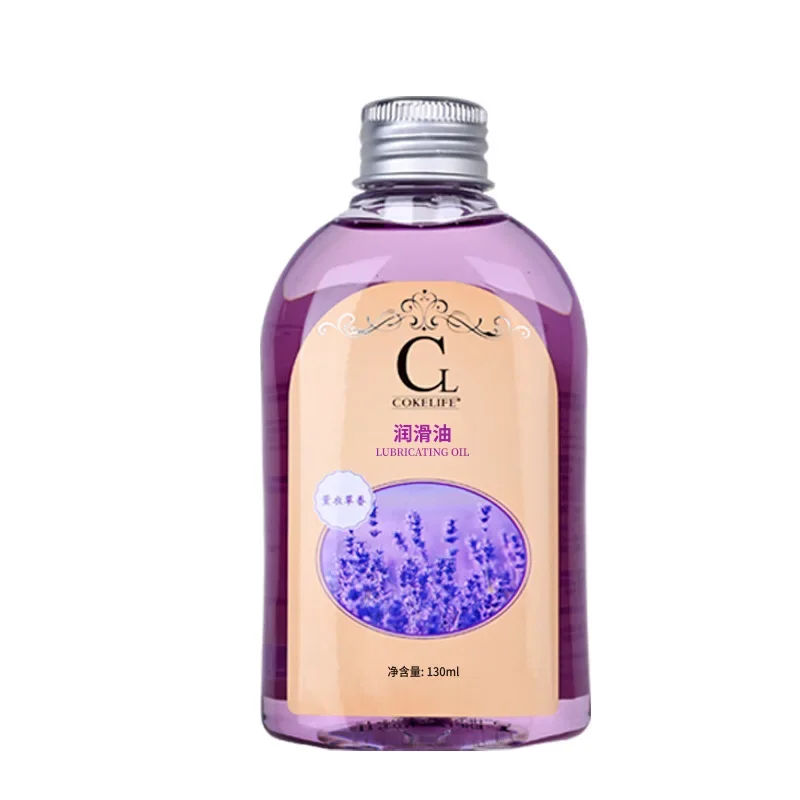 130ml Lavender Massage Essential Oil Full Body Usable Improve Dry Skin Moist Moisture Massage Couple Lubricant