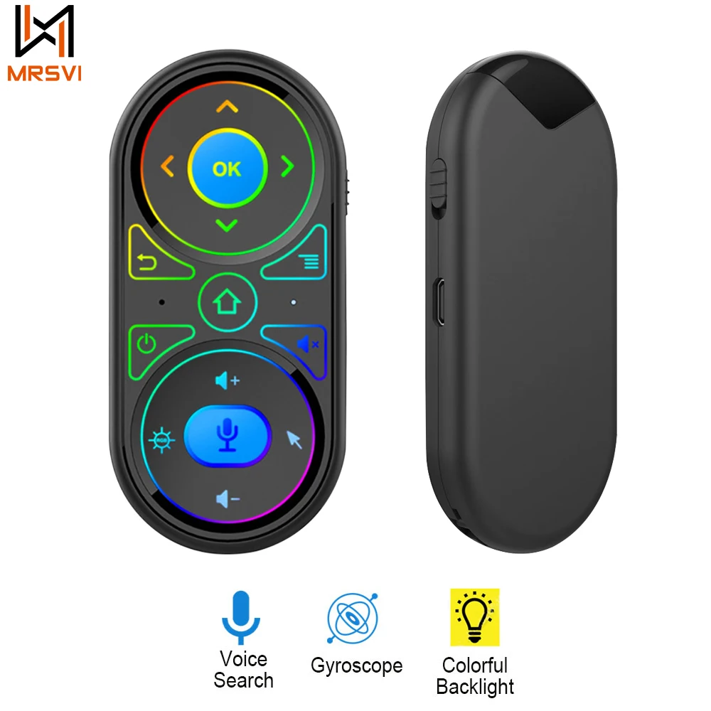 G11 Mini Air Mouse Voice Control 2.4G RGB Backlight Uniwersalny inteligentny pilot zdalnego sterowania do X96 H96 MAX A95X F3 TV Box