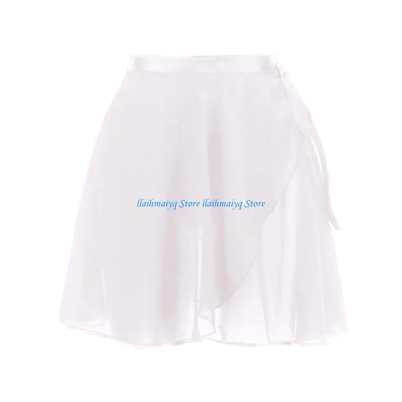 573B Womens Ballet Dance Skirt with Tie Waist Dance Skirts for Dancewear