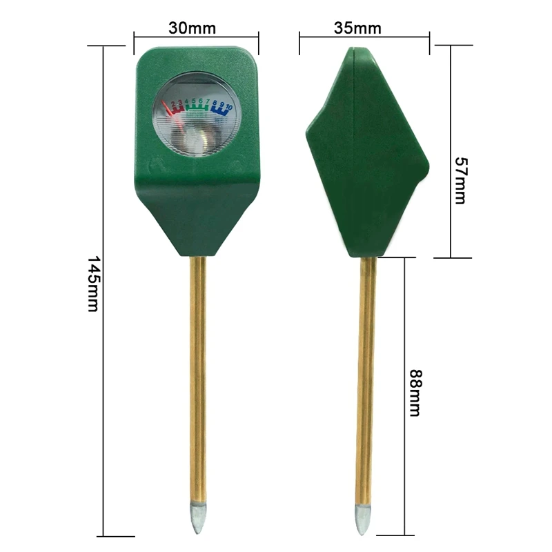 A003 10 pçs mini portátil higrômetro testador medidor de umidade do solo indoor vasos plantas plantação analisador do solo